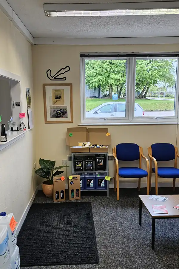 Blackburn Garage reception area